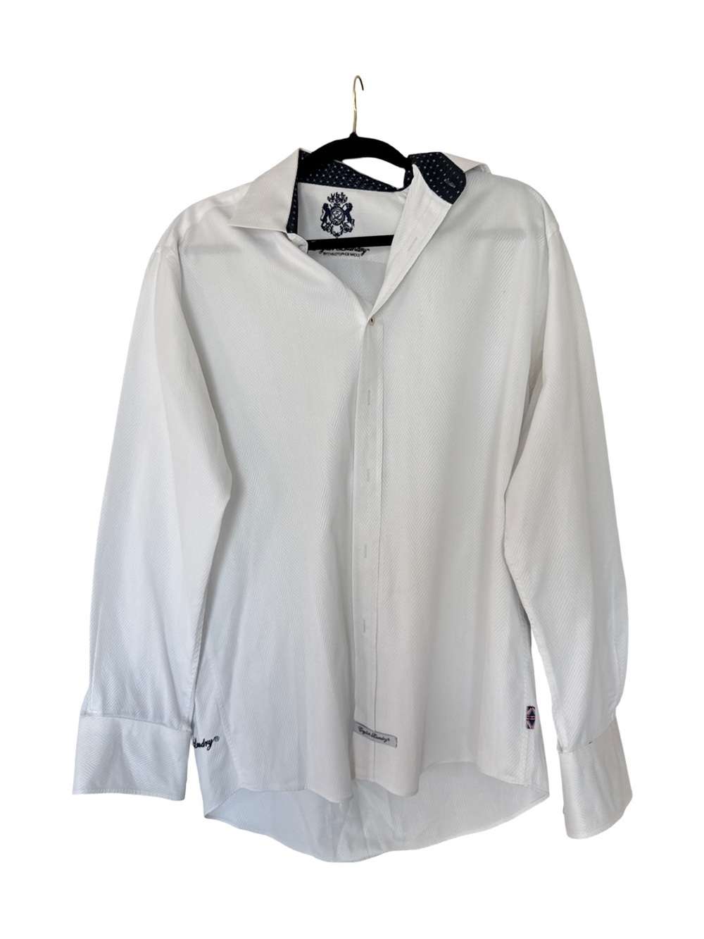 English Laundry dress shirt by Christopher Wicks 
micro pattern